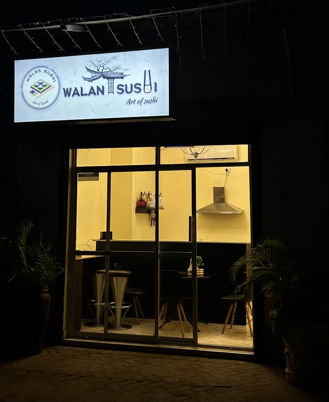 Walan Sushi — fresh sushi prepared at the kitchen counter in Nyali, Mombasa